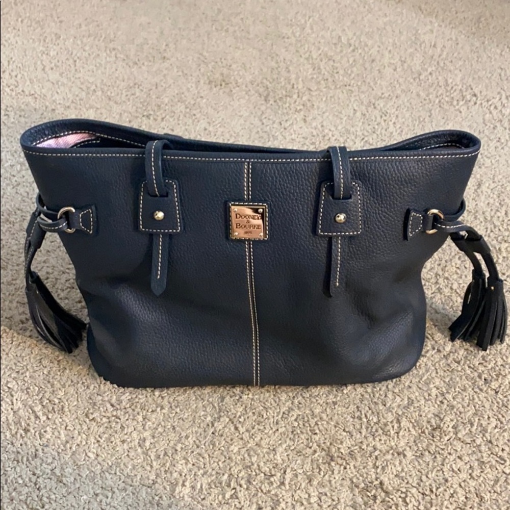 Dooney & Bourke Davis Tote Navy Blue
